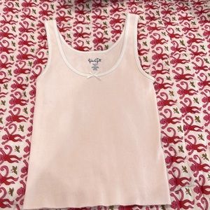 Brandy Melville Light pink bow tank